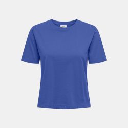 Tee shirt court coton rex col rond Femme JDY