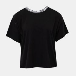 Tee shirt oversize noir col blanc Femme LEVI'S