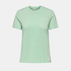 Tee shirt Texi coton couleur vert d'eau Femme ONLY