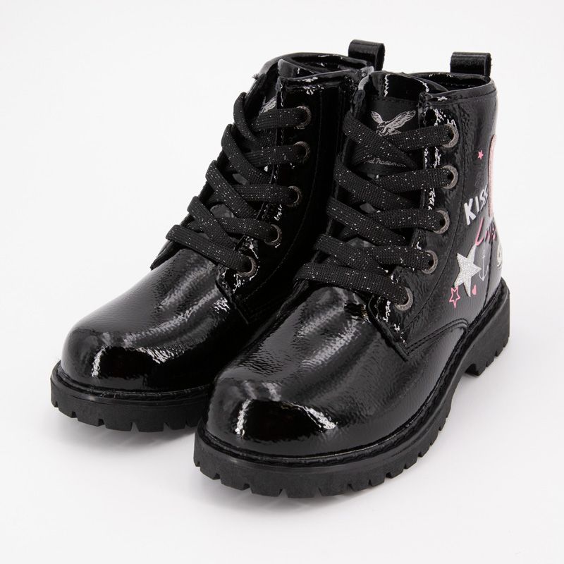 Bottine montante patent black 53ca710670100 t25/32 Enfant DOCKERS BY GERLI Bottine montante patent black 53ca710670100 t25/32 Enfant DOCKERS BY GERLI