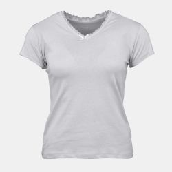 Tee shirt col v venezia avec dentelle Femme CHANTAL THOMASS