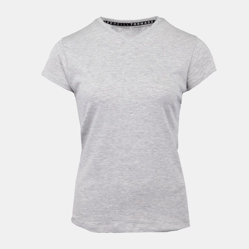Tee shirt col v coupe classique coton Femme BILL TORNADE Tee shirt col v coupe classique coton Femme BILL TORNADE