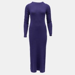 Robe maxi maille torsadée col rondFemme BILL TORNADE