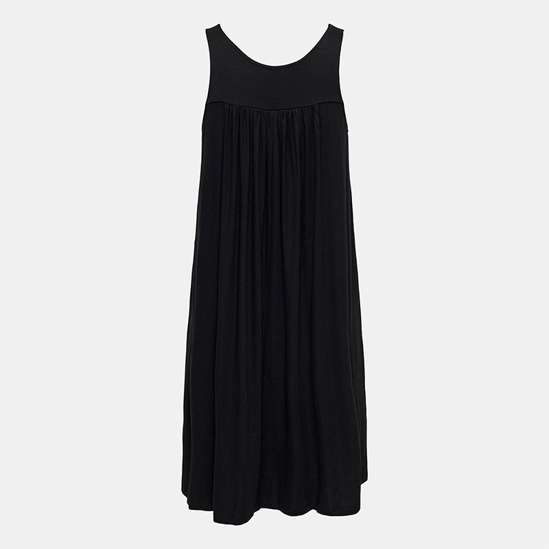 Robe col rond noir droite Femme ONLY Robe col rond noir droite Femme ONLY