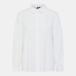 Chemise muna cashmere blue à rayures Femme PIECES