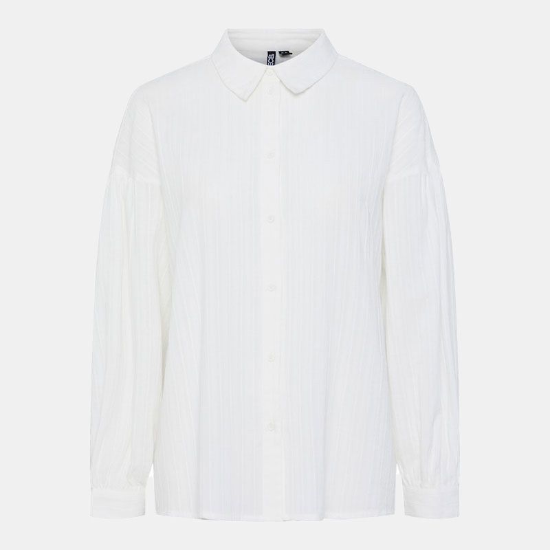 Chemise muna cashmere blue à rayures Femme PIECES