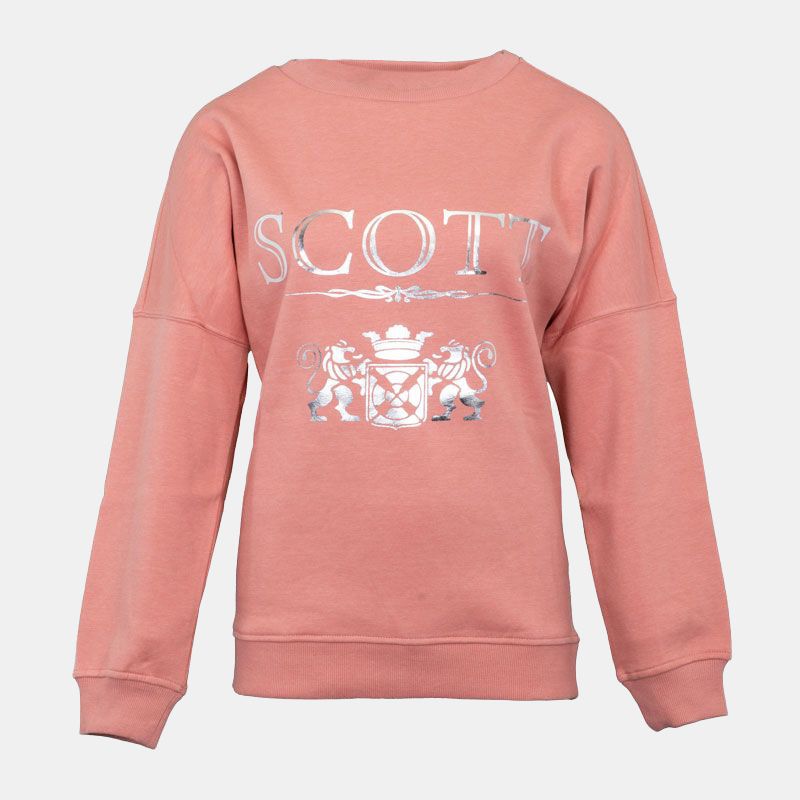 Pull uni logo argenté Femme SCOTT