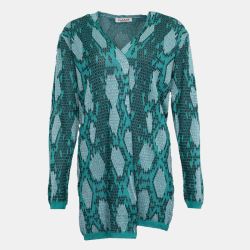 Gilet acqua imprimé en maille fine Femme PLEASE