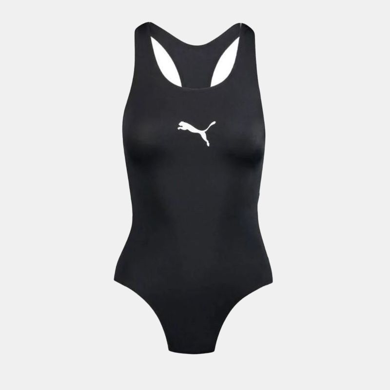 Maillot de sport noir uni logo blanc dos nu Femme PUMA Maillot de sport noir uni logo blanc dos nu Femme PUMA
