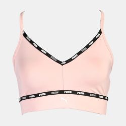 Brassière Strong à bretelles rose poudré décolleté V Femme PUMA