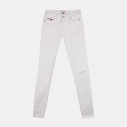 Jean blanc slim fit déchiré genou Femme TOMMY HILFIGER