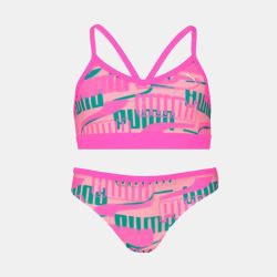Maillot de bain 2p fluo pink combo culotte brassière Enfant PUMA