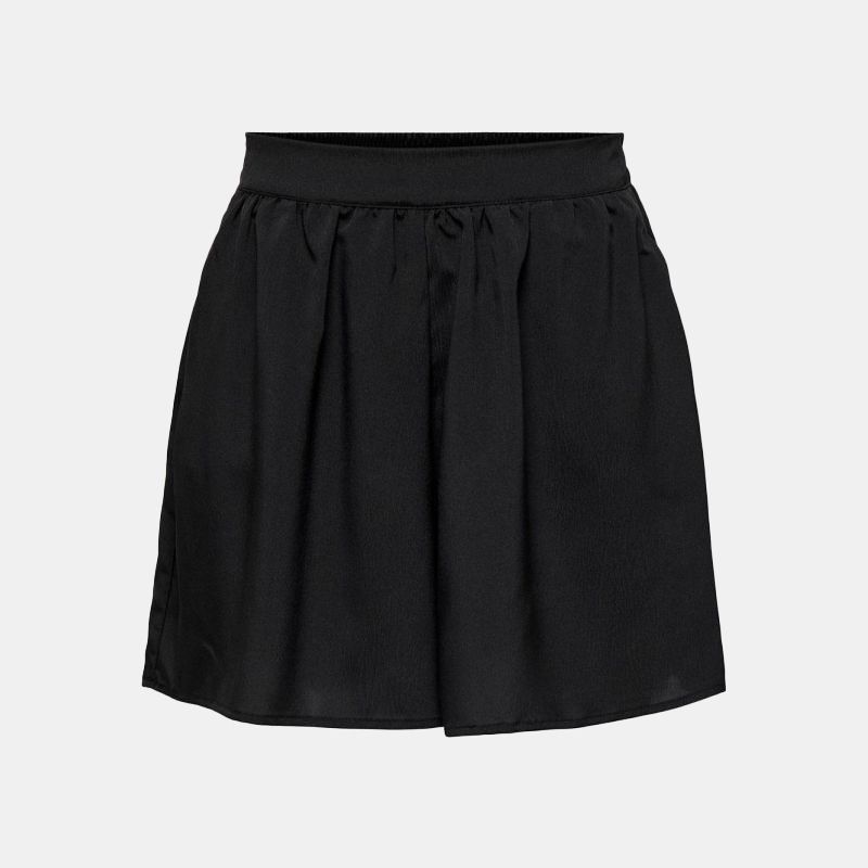 Short court noir regular taille élastique Femme ONLY
