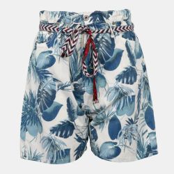 Short madreperla avec plantes bleues Femme PLEASE