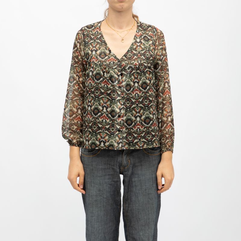 CHEMISE ML CYRIELLE KHAKI 04V401W
