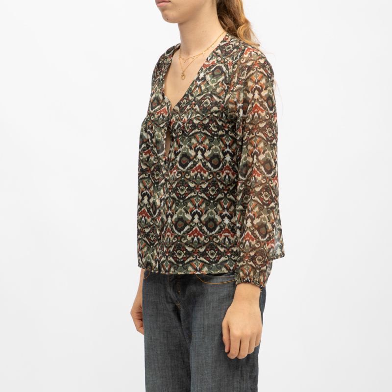 CHEMISE ML CYRIELLE KHAKI 04V401W