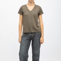 TEE SHIRT MC GLOWY KHAKI P106W