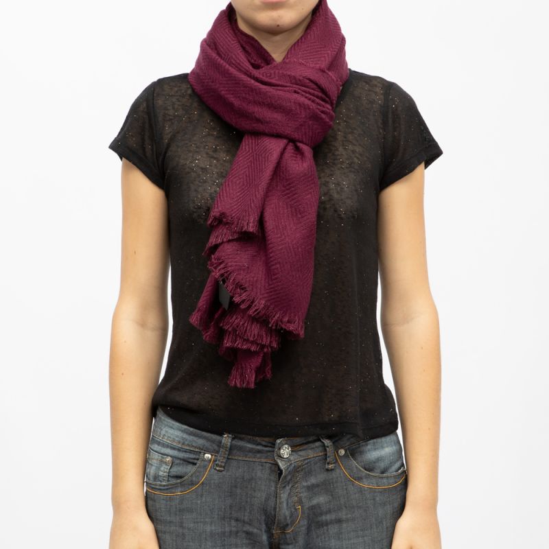 Echarpe morgane light burgundy p991w Femme DEELUXE 74 Echarpe morgane light burgundy p991w Femme DEELUXE 74