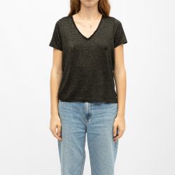 Tee shirt mc oxane black 04v123w Femme DEELUXE 74