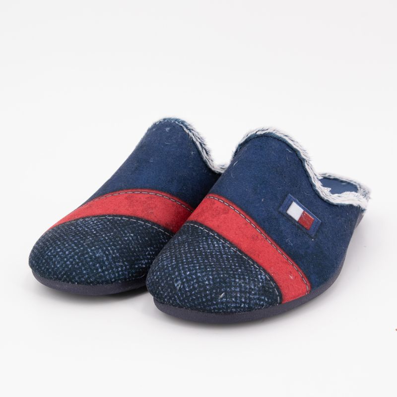 Pantoufle linea rojo marino t36-41 Homme BONADONA