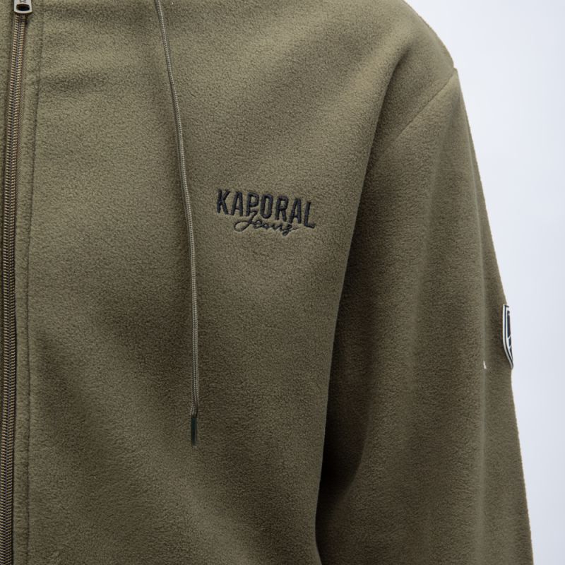 Gilet polaire a capuche lenor Homme KAPORAL