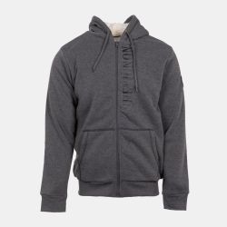 Sweat zippé à capuche fourrée surpiqures colorées Homme CHEVIGNON