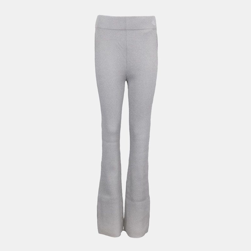 Pantalon ajusté en maille argenté Femme CALVIN KLEIN