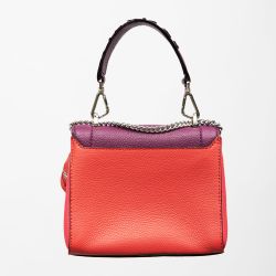 Sac rabat s cuir lisse 22x20x8cm Femme LANCEL