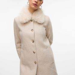 Manteau vmautumn oatmeal 10331559 4355 Femme VERO MODA