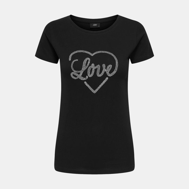 Tee shirt jdyparis black 15366184 4428 Femme JDY