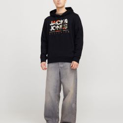 Sweat jwhluke black 12277619 4400 Homme JACK & JONES