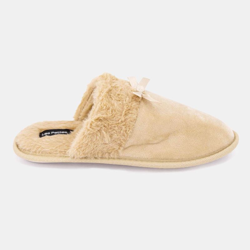 Chaussons fausse fourrure noeud Carmeline Femme LES PETITES...PARIS