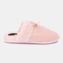 Chaussons fausse fourrure noeud Carmeline Femme LES PETITES...PARIS