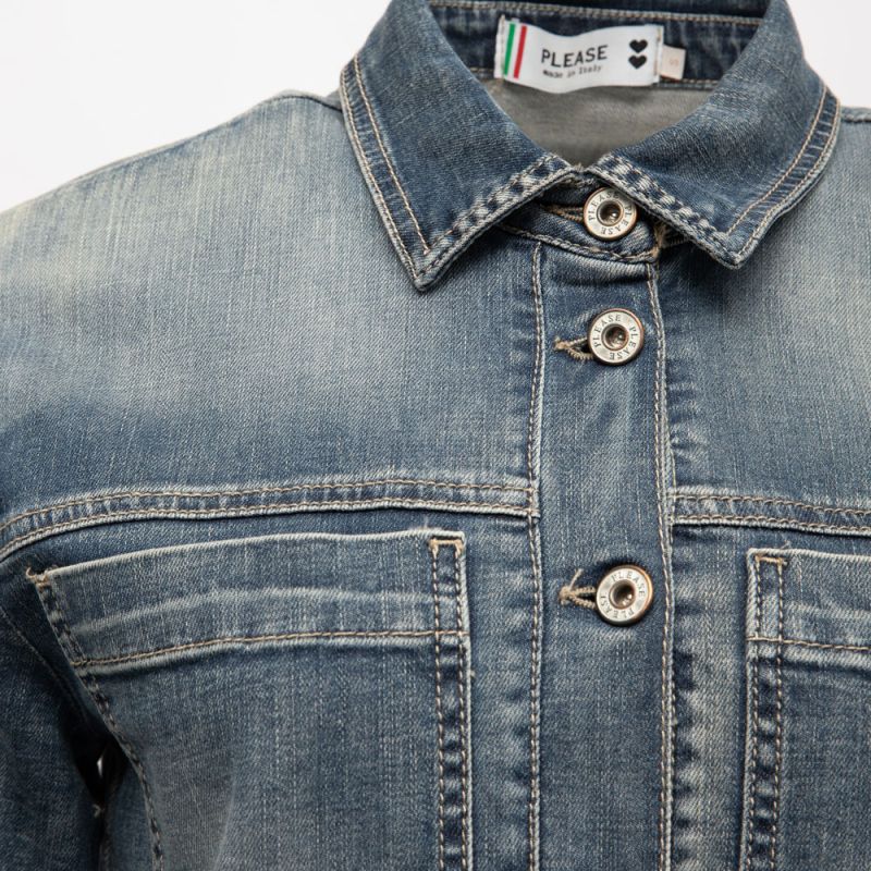 Combipantalon blu denim y313bq2w1y Femme PLEASE