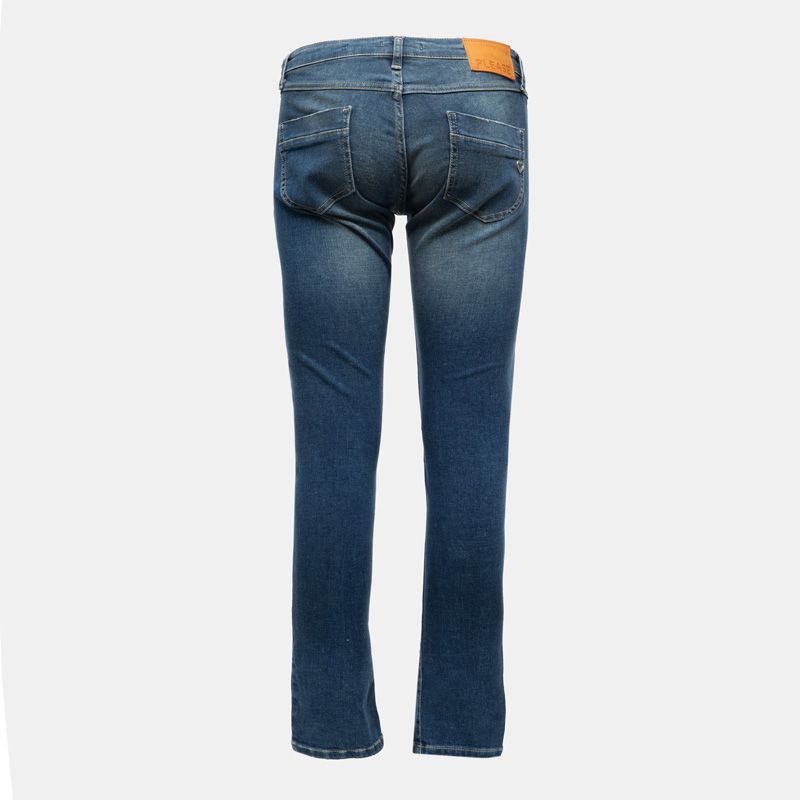 Pantalon blu denim p08zyr7ppd Femme PLEASE