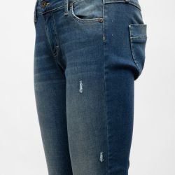 Pantalon blu denim p08zyr7ppd Femme PLEASE