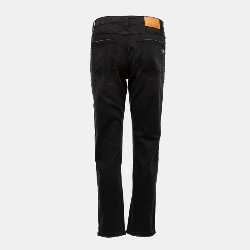 Pantalon nero denim p1tbcn9w4h Femme PLEASE