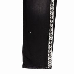 Pantalon nero denim p1tbcn9w4h Femme PLEASE