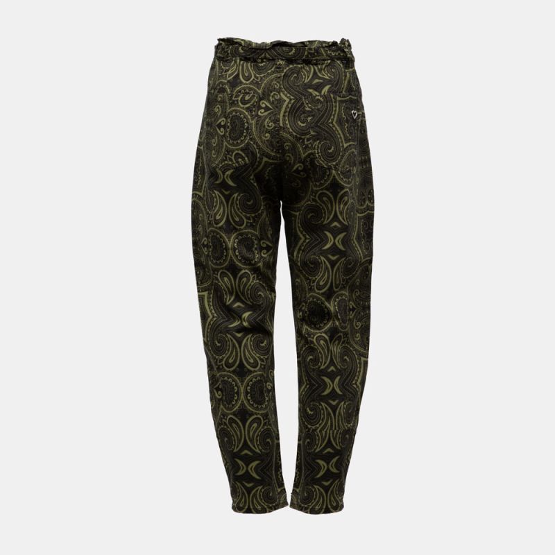 Pantalon verde/nero p0otakrc15 Femme PLEASE