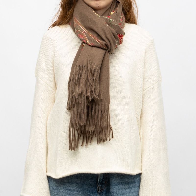 Echarpe gp brodee 70x185cm Femme GERARD PASQUIER