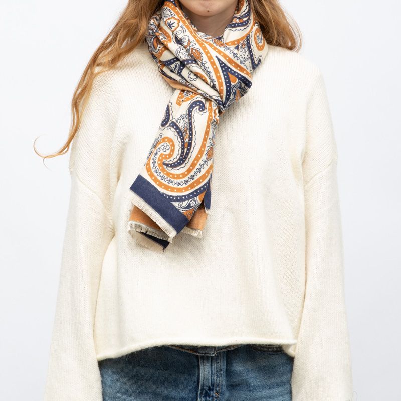 Echarpe imprime gp jaquard 90x180cm Femme GERARD PASQUIER