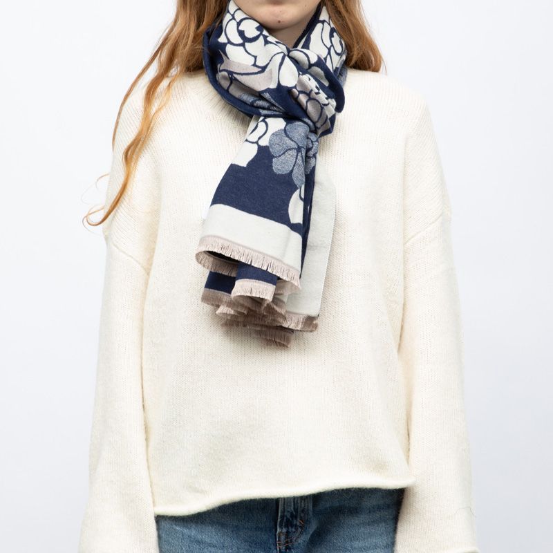 Echarpe imprimee manoukian jaquard 90x180cm Femme MANOUKIAN