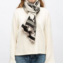 Echarpe imprimee manoukian jaquard 90x180cm Femme MANOUKIAN