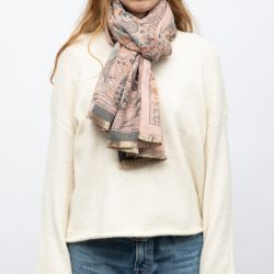 Echarpe imprimee manoukian jaquard 90x180cm Femme MANOUKIAN