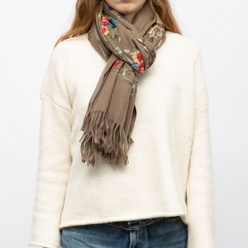 Echarpe gp brodee 70x185cm Femme GERARD PASQUIER