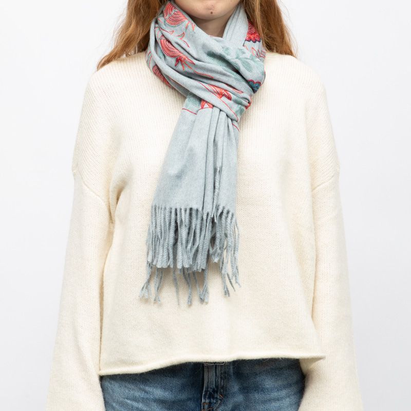 Echarpe gp brodee 70x185cm Femme GERARD PASQUIER