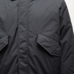 Doudoune noire épaisse duvet de canard à capuche Homme PYRENEX