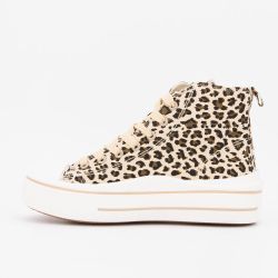 Basket montante toile melvina t37/41 Femme BURTON OF LONDON