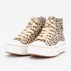 Basket montante toile melvina t37/41 Femme BURTON OF LONDON