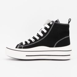 Basket montante toile melvina t37/41 Femme BURTON OF LONDON